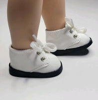 White Shoes Fits 14.5" Wellie Wisher American Girl Doll Shoes3