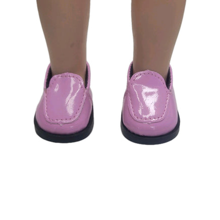 Pink Loafers Fits 14.5" Wellie Wisher American Girl Doll Shoes1