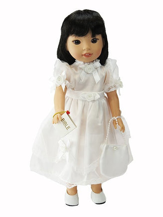 First Communion Dress Fits 14.5" Wellie Wisher American Girl Doll Clothes0