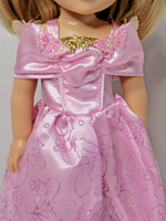 Pink Sparkly Princess Dress Fits 14.5" Wellie Wisher American Girl Doll Clothing1