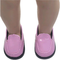 Pink Loafers Fits 14.5" Wellie Wisher American Girl Doll Shoes2