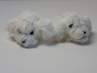 Maltese Dog Slippers Fits 14.5" Wellie Wisher American Girl Doll Shoes2