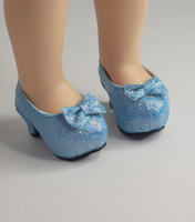 Blue Princess High Heel Shoes Fits 14.5" Wellie Wisher American Girl Doll Shoes1