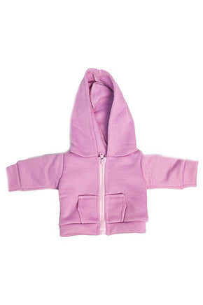 Purple Zip Up Sweatshirt Fits 18" American Girl Doll Clothing2