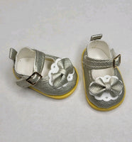 Silver Mary Jane Dress Shoes Fits 14.5" Wellie Wisher American Girl Doll Shoes3