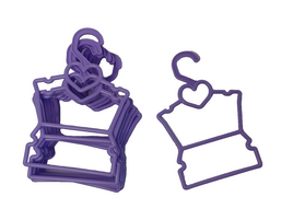 Purple Heart Display Hangers 10 Pack Fits 14.5" Wellie Wisher American Girl Doll0