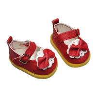 Red Mary Jane Dress Shoes Fits 14.5" Wellie Wisher American Girl Doll Shoes3