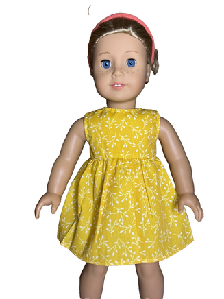 Autumn Dress Cardigan And Headband Fits 18" American Girl Doll Clothing2