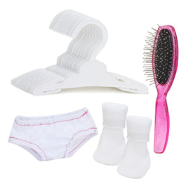 Hairbrush Hangers Socks Underwear Fits 18" American Girl Doll Accessories Sets0