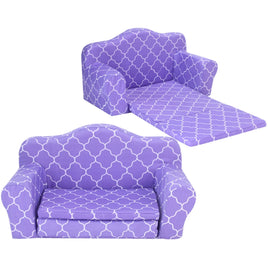 Purple Moroccan Print Sofa Bed Fits 18" American Girl Doll Furniture Accessories0