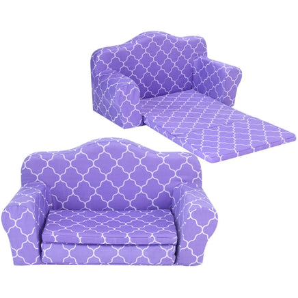 Purple Moroccan Print Sofa Bed Fits 18" American Girl Doll Furniture Accessories0