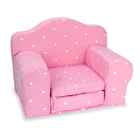 Pink Polka Dot Pull Out Chair Bed Fits 18" American Girl Doll Furniture2