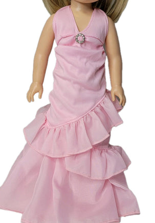 Pink Ball Gown Fits 14.5" Wellie Wisher American Girl Doll Clothing2
