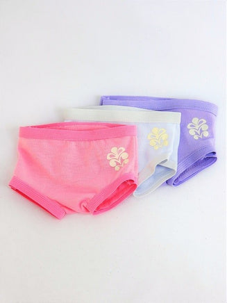 Underwear 3 pack Pink White Purple Fits 18" American Girl Doll Clothing1