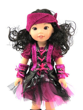 Pirate Costume Outfit Fits 14.5" Wellie Wisher American Girl Doll Clothing0
