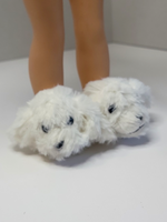 Maltese Dog Slippers Fits 14.5" Wellie Wisher American Girl Doll Shoes1