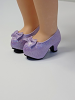 Lavender High Heel Dress Shoes Fits 14.5" Wellie Wisher American Girl Doll Shoes0