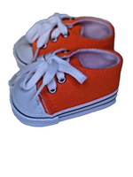 Orange Low Top Canvas Sneakers Fits 18" American Girl Doll Clothing Shoes1