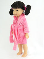 Pink Bathrobe Fits 14.5" Wellie Wisher American Girl Doll Shoes1
