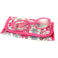 Pink Glasses & Floral Case Fits 18" American Girl Doll Accessories Sets2