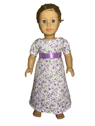 Purple Victorian Gown Fits 18" American Girl Doll Clothing1
