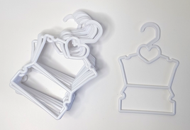White Heart Display Hangers 10 Pack Fits 14.5" Wellie Wisher American Girl Doll0
