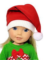 Christmas Tree Pant Set Hat Fits 14.5" Wellie Wisher American Girl Doll Clothing1