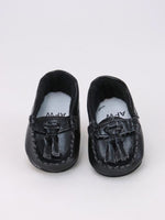 Black Little Loafers Fits 18" American Girl Doll Clothing Shoes1