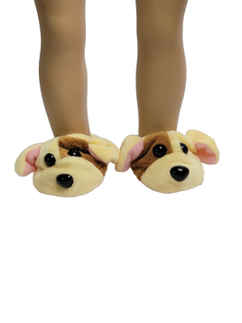 Puppy Dog Slippers Fits 18" American Girl Doll Clothing Shoes0
