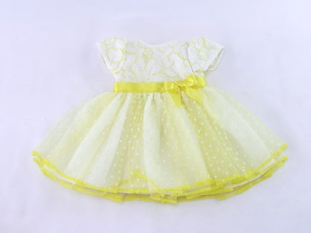 White And Yellow Polka Dot Dress Fits 18" American Girl Doll Clothing2