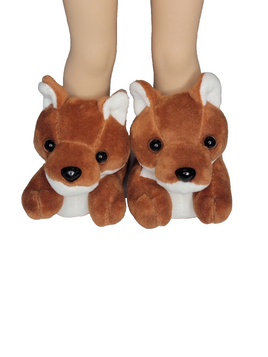 Fox Slippers Fits 14.5" Wellie Wisher American Girl Doll Shoes0