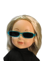 Pink & Teal Glasses 4 Pack Fits 14.5" Wellie Wisher American Girl Doll Shoes2