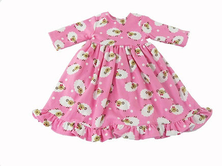 Pink Lamb Nightgown Fits 18" American Girl Doll Clothing1