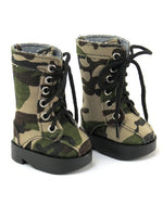Forest Green Camouflage Boots Fits 18" American Girl Doll Clothing Shoes0