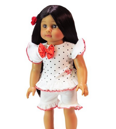 Polka Dot Shorts Set Fits 18" American Girl Doll Clothing0
