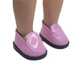 Pink Loafers Fits 14.5" Wellie Wisher American Girl Doll Shoes0