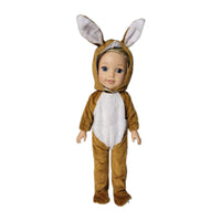 Brown Bunny Costume Fits 14.5" Wellie Wisher American Girl Doll Clothing3