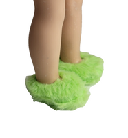 Green Slippers Fits 14.5" Wellie Wisher American Girl Doll Shoes1