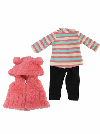 Fuzzy Bear Vest Pant Set Fits 18" American Girl Doll Clothing1