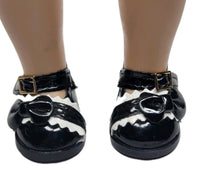 Black Bow Mary Jane Dress Shoes Fits 14.5" Wellie Wisher American Girl Doll0