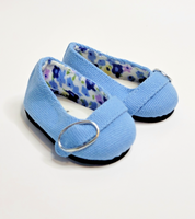 Blue Buckle Dress Shoes Fits 18" American Girl Doll Clothing Shoes0