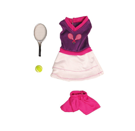 Tennis Dress Racket Ball Fits 14.5" Wellie Wisher American Girl Doll Clothing1