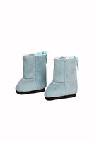 Teal Winter Boots Fits 14.5" Wellie Wisher American Girl Doll Shoes1