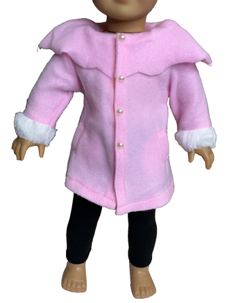 Pink Jacket Leggings Hat Fits 18" American Girl Doll Clothing2