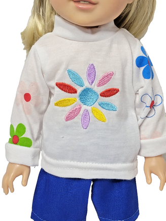 Daisy Girl Scouts Short Set Fits 14.5" Wellie Wisher American Girl Doll Clothing2