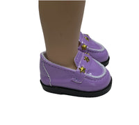 Purple Star Loafers Fits 14.5" Wellie Wisher American Girl Doll Shoes2