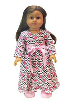 Zebra Hearts Nightgown Fits 18" American Girl Doll Clothing0