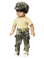 Camouflage Uniform Outfit Shoes 5pc  Fits 18" American Boy Girl Doll Clothing1