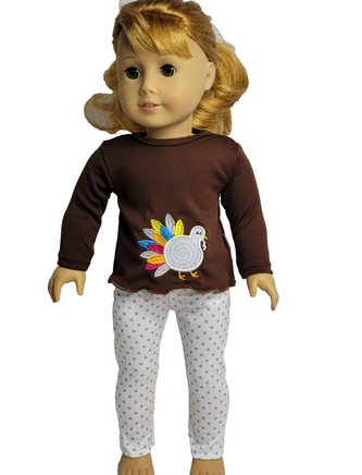 Polka Dot Turkey Pant Set Fits 18" American Girl Doll Clothing0