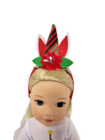 Christmas Unicorn Skirt Set Fits 14.5" Wellie Wisher American Girl Doll Clothing3